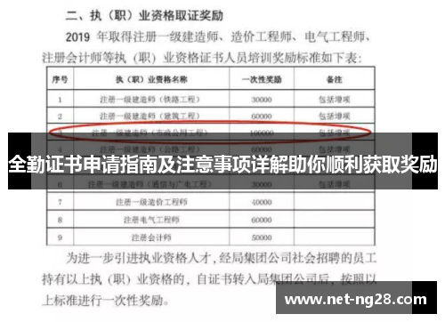 全勤证书申请指南及注意事项详解助你顺利获取奖励